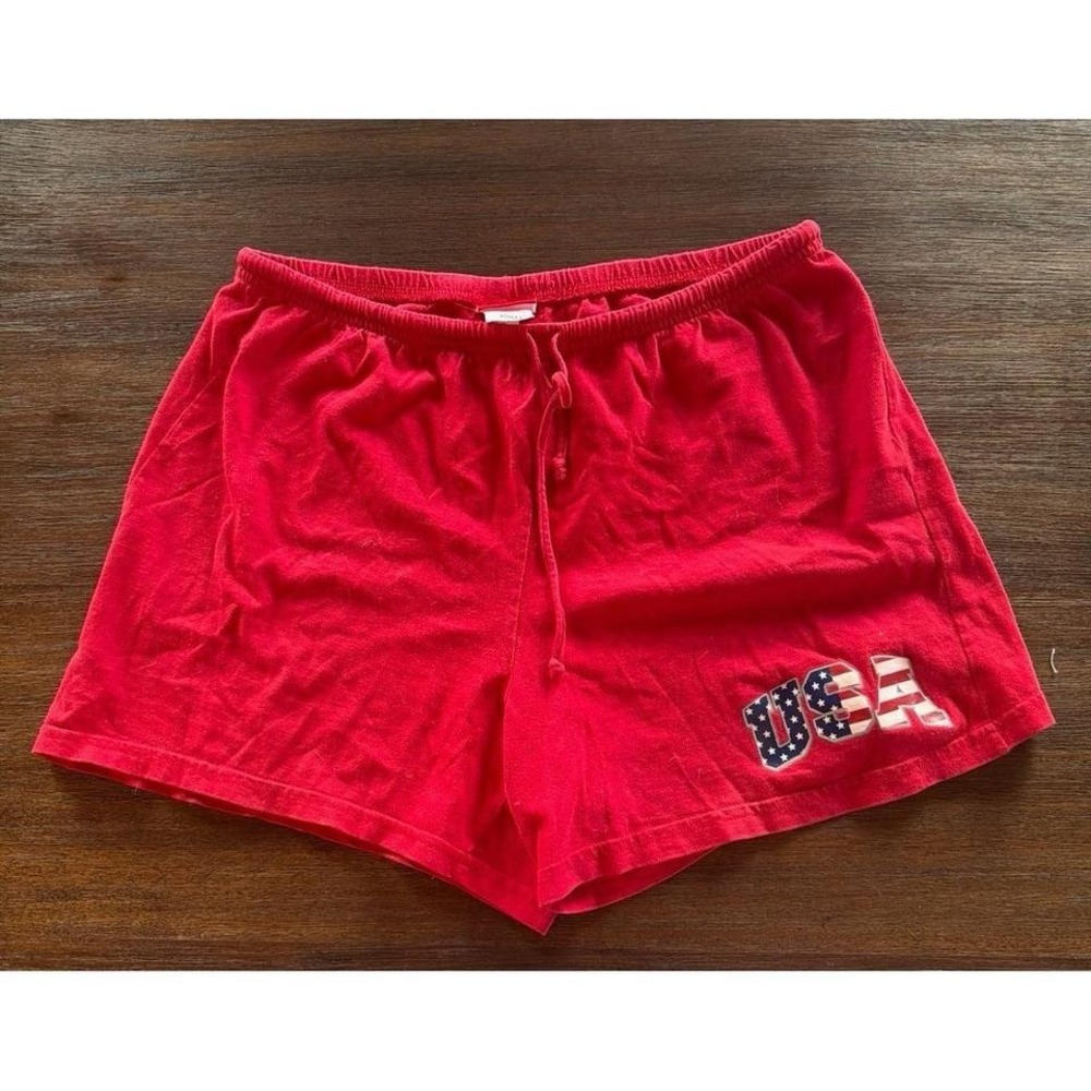 Sonoma Lifestyle USA Red Cotton Shorts Womens Large